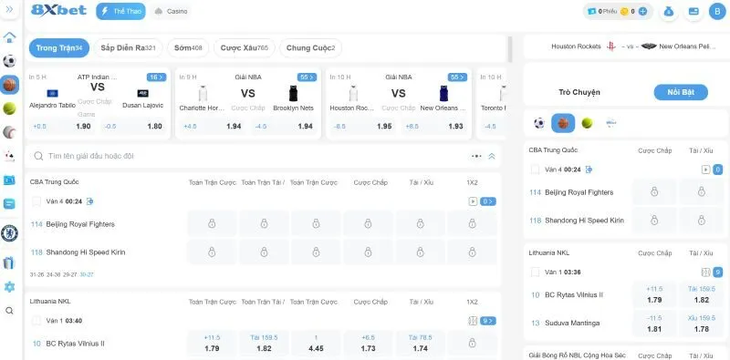 Những điểm độc đáo của game bóng rổ 8Xbet